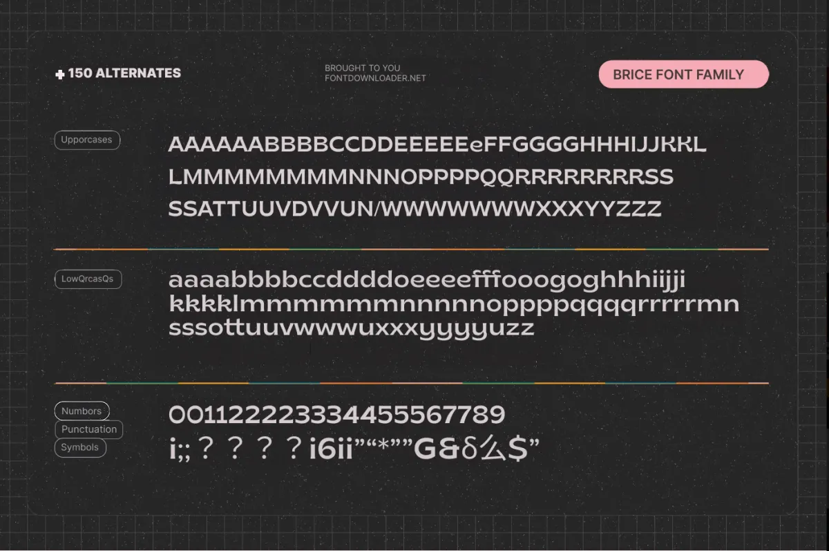 Brice-font Font Preview 5