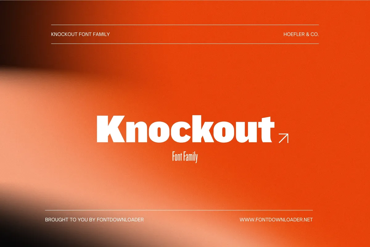 Knockout-font Font Preview 5